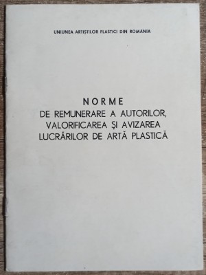 Norme de remunerare a autorilor, valorificarea si avizarea lucrarilor de arta foto