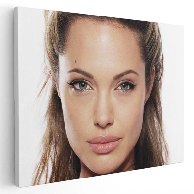 Tablou Angelina Jolie actrita 2154 Tablou canvas pe panza CU RAMA 30x40 cm foto