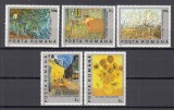 ROMANIA 1991 LP 1249 - 100 DE ANI DE LA MOARTEA PICTORULUI VAN GOGH SERIE MNH