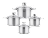 Cumpara ieftin Set 4 oale cu capac (8 piese) Zass Gourmet Bremen ZG-SCS 03 - RESIGILAT