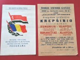 Program + afis Oficial-Meciuri de Baschet LITUANIA - ROMANIA (stadionul &bdquo;Žalgiris&rdquo; din Klaipėda 25.06.1958)-vezi amanunte meciuri