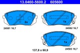 ATE 13.0460-5600.2 set placute frana,frana disc