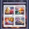 NIGER 2016 - Minerale si vulcani / set complet - colita + bloc MNH