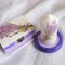 Set cadou cutie si suport lumanare model lavanda 21611
