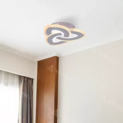 Lustra LED Sageata, 48W, Lumina Rece/Calda/Neutra, Alb foto