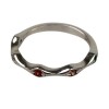 Inel argint 925, molecula cu zirconii colorate m53