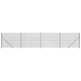 Cumpara ieftin Gard plasa de sarma cu bordura, antracit, 1,6x10 m