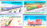 Cumpara ieftin Uganda trenuri, transporturi, serie 4v. nedant. Nestampilata, Nestampilat