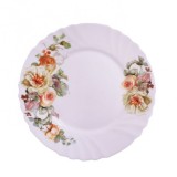 Set 6 Farfurii Intinse Opal Alb Trandafiri 25.5cm DEC008 LBP-100 CNN33731