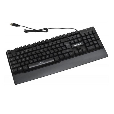 Tastatura USB, cu leduri RGB, WB100, 196917 foto