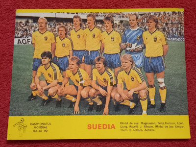 Foto echipa fotbal - SUEDIA (CM Italia 1990) foto