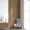 VidaXL Panouri acustice de perete 8 buc șipci 60,5x60 cm furnir stejar