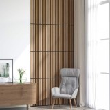 VidaXL Panouri acustice de perete 8 buc șipci 60,5x60 cm furnir stejar
