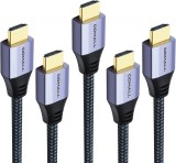 Set de 5 cabluri HDMI DDMALL, 8K, mov, 3 m