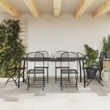 Set de masa pentru gradina, 7 piese, plasa metalica antracit GartenMobel Dekor, vidaXL