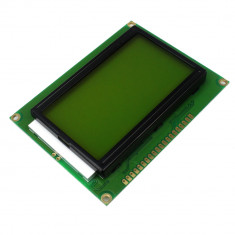 LCD Display 12864 / 128X64 caractere afisaj VERDE - GALBEN Arduino (d.881) foto
