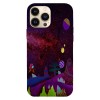 Husa compatibila cu Apple iPhone 14 Plus model Neon strange universe, Silicon, TPU, Viceversa, Transparent, Carcasa