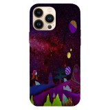 Husa compatibila cu Apple iPhone 15 Pro Max model Neon strange universe, Silicon, TPU, Viceversa, Transparent, Carcasa