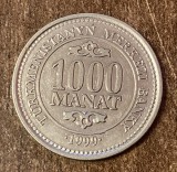 C50 - Moneda foarte veche - Turkmenistan - 1000 manat - 1999