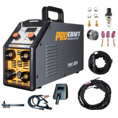 Invertor Plasma Procraft TMC 300, 3 in 1, MMA, TIG + Accesorii, Gama Profesionala foto