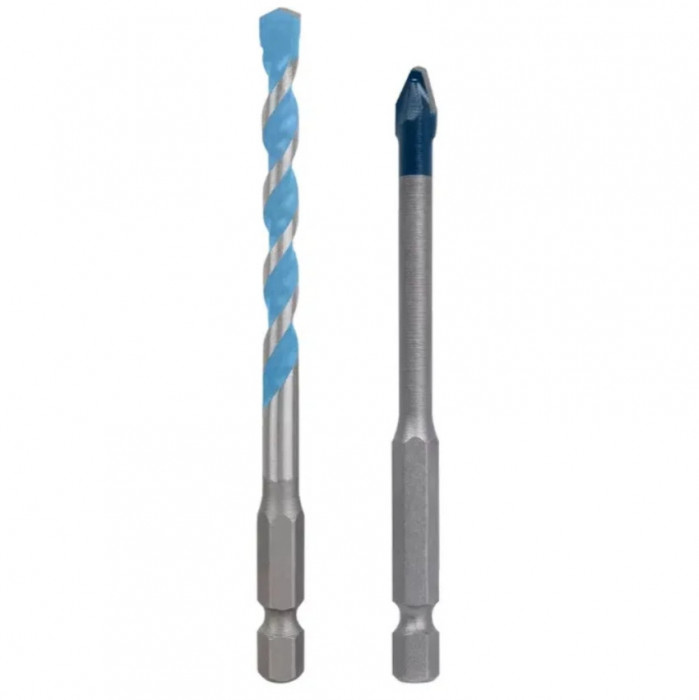 BOSCH Set burghiu pentru ceramica HEX-9, 8 mm si burghiu Multi Construction HEX-9, 8 mm