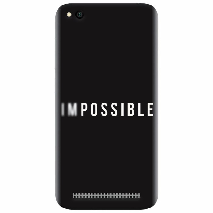 Husa silicon pentru Xiaomi Redmi 4A, Impossible