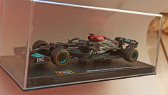 Macheta Mercedes AMG W12 Hamilton cu pilot Formula 1 2021 - Bburago 1/43 F1 foto