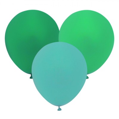 Set Baloane Party, Simple, Mărime 30cm, Culoare Verde, 20 Bucăți foto