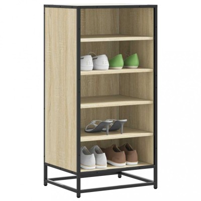 vidaXL Suport pantofi Stejar Sonoma 48x38x97,5 cm Lemn prelucrat foto