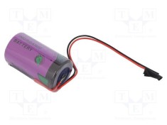 Baterie litiu TADIRAN LTC D 3,6V 19000mAh nereincarcabila cu cabluri foto