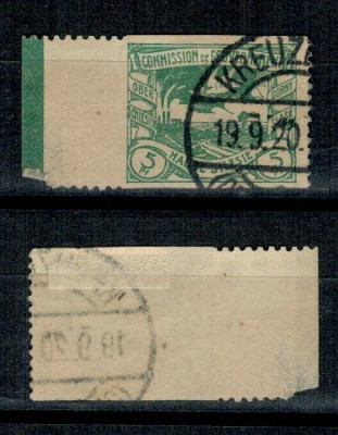 Silezia Superioara 1920 - Mi15aUdr eroare, stampilata foto