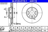 Disc frana ATE 24.0125-0119.1