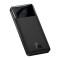 Baseus - Power Bank Bipow (PPBD050001) - Digital Display 2xUSB QC3.0, USB-C 10000mAh 15W + Cable Micro-USB 0.25m - Black