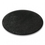 Covor rotund Shaggy 5cm negru, cerc 150 cm