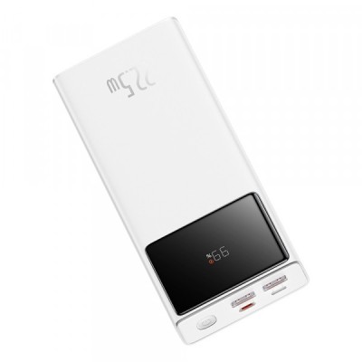 Baterie Externa Baseus Star Lord, 20000mAh, 22.5W, QC + PD, 1 x USB-C - 2 x USB-A, Alba PPXJ080002 foto