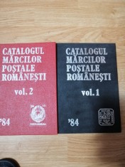 Angela Harnaj (coord.) - Catalogul marcilor postale romanesti, 2 vol. (1984)