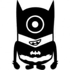 Stickere auto Minion batman foto