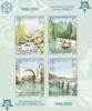 Bosnia 2005 - 50 ani Europa CEPT, serie 4 valori nedantelate in bloc,MNH.Mi.Bl.13B, Organizatii internationale, Nestampilat