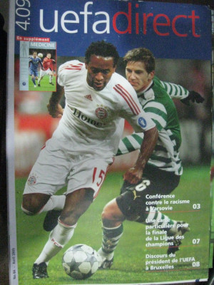 Revista fotbal (oficiala) UEFA-direct 2009 foto