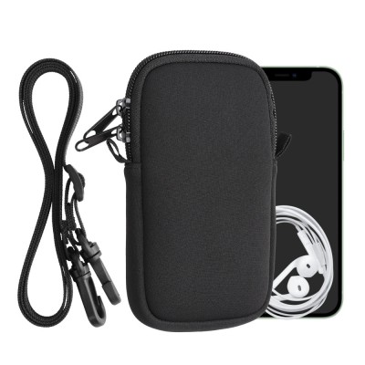 Husa Universala Kwmobile marime M - 5,5 inch, Neopren, Negru, 58700.2.01 foto
