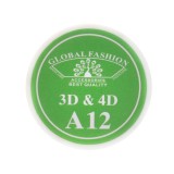 Cumpara ieftin Gel UV 4D plastilina, gel plastart, Global Fashion, A12, 7g, verde aprins