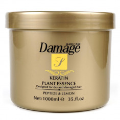 Masca tratament pentru par degradat cu KERATINA, Peptide si Lamaie, Damage Hair Care, 1000 ml foto