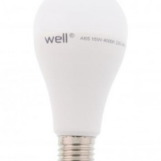 Bec LED A65 E27 15W 230V lumina naturala Well