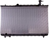 Radiator Hyundai Santa Fe 00-06, motor: 2.0, 2.4, 2.7 V6, 708x400x16, Koyorad, Aluminiu/ Plastic brazat, 2531026050; 2531026070