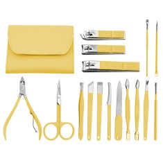 Set de manichiură, foarfecă, foarfece, set manichiură 42069-YELLOW