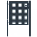 vidaXL Poartă de gard antracit 102x75 cm oțel 146409