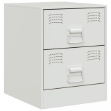 Cumpara ieftin Noptiera, alb, 34,5x39x44 cm, otel