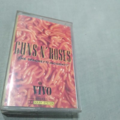 CASETA AUDIO GUNS N&amp;#039;ROSES-THE SPAGHETTI INCIDENT? RARITATE!!!! ORIGINALA foto