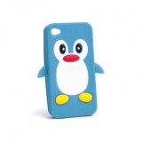 HUSA SILICON 3D PENGUIN NOKIA X NORMANDY ALBASTRU