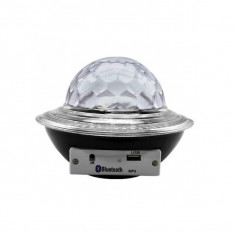 Glob disco cu LED RGB jocuri de lumini si MP3 LED UFO Bluetooth Crystal Magic Ball foto